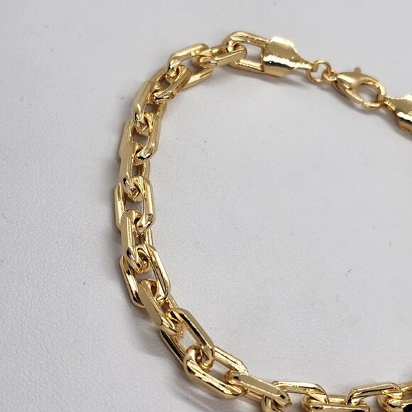 Brand New Brazilian 18k Gold Filled Bag Chain Bracelet - Picture 2 of 6